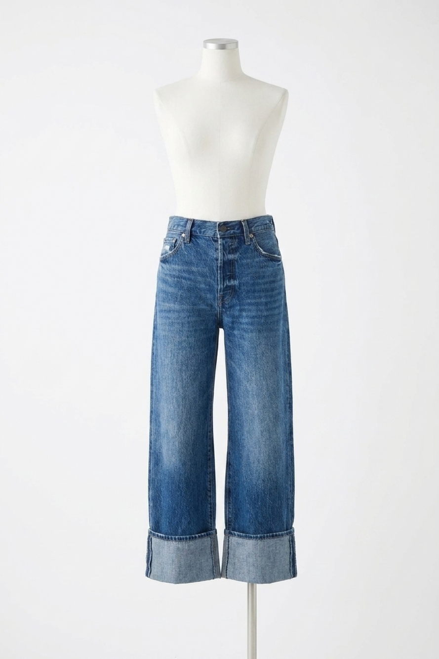 NEW PISTOLA ryder high rise cuffed jeans in fulton wash